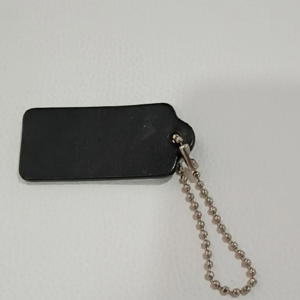 Coach Black Leather Hangtag - Picture 2 of 2